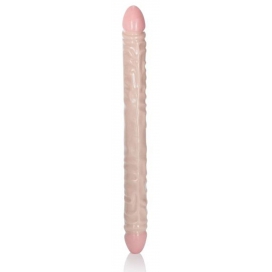 Dubbele Dildo Ivoor Duo Geaderd XL 45 x 4cm