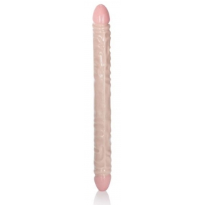 Calexotics Dildo doppio avorio Duo Veined XL 45 x 4 cm