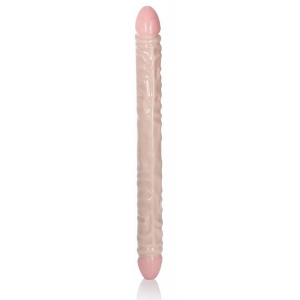 Dildo doppio avorio Duo Veined XL 45 x 4 cm