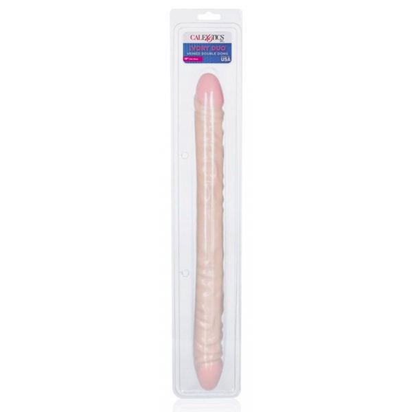 Doppeldildo Ivory Duo Veined XL 45 x 4cm