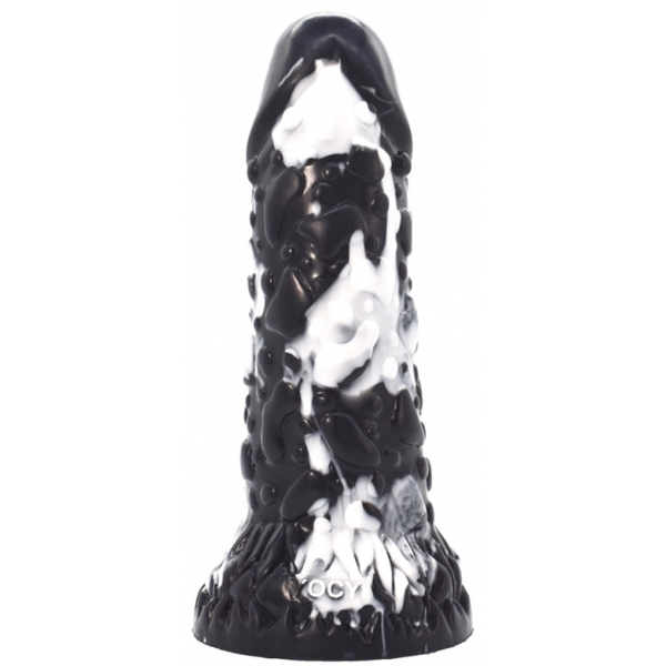 Dildo Toadyk 17 x 6 cm nero-bianco