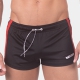 Timur Shorts Preto Vermelho Branco