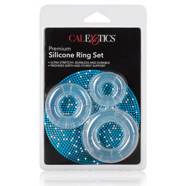 Set of 3 Clear Ring Cockrings