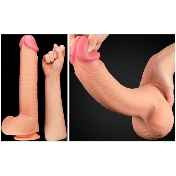 Realistic Dildo King Size XL Nature Cock 25 x 6cm