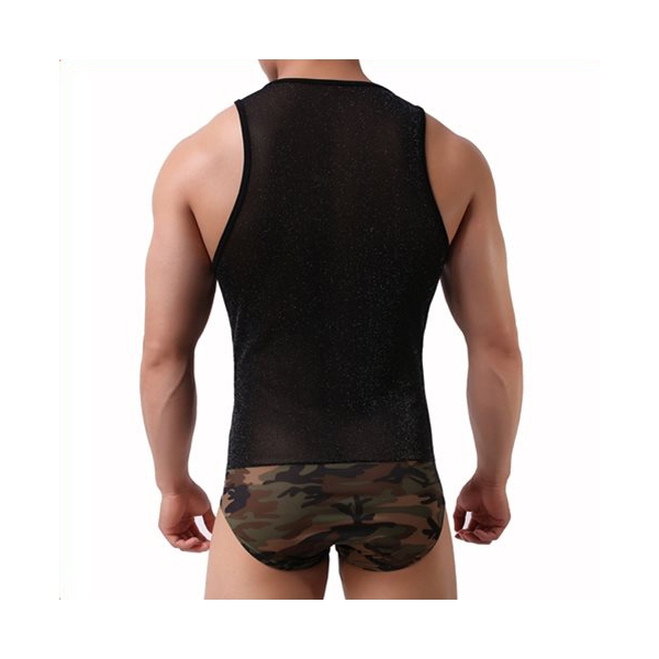 Camuflagem Sexy e Fato de Salto Preto Brilhante