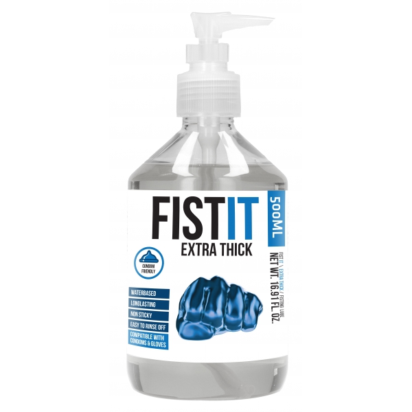 Fist It Extra Dik Water Glijmiddel - 500ml Pompflacon