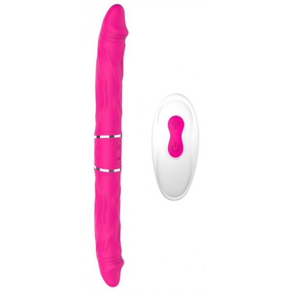 Pyrios Pink Vibrierender Doppeldildo 35 x 3.5cm