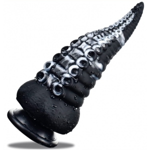 ToppedMonster Sealik Tentacolo Dildo 20 x 8 cm Nero-Bianco