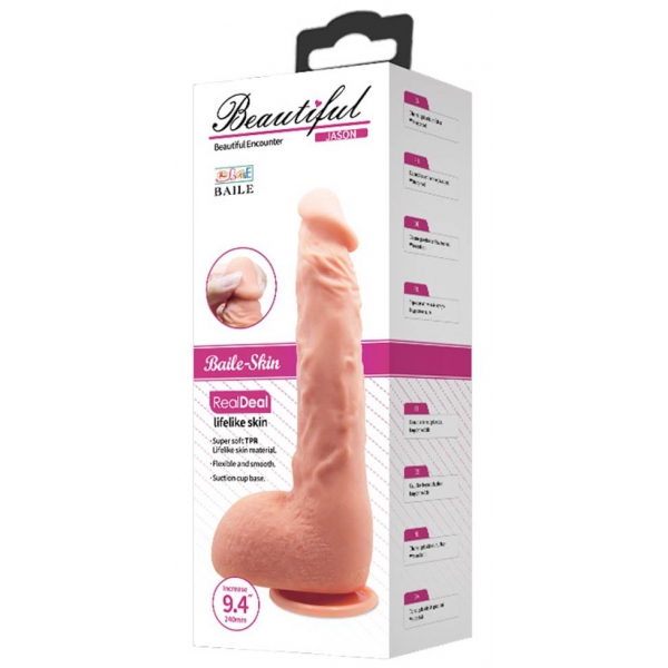 Jason Beautiful dildo realistico 18 x 4,2 cm