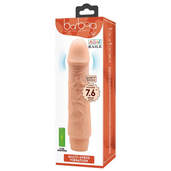 Dildo vibratório Baile Jeff 17 x 4cm