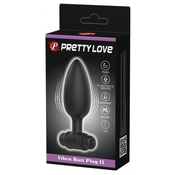 Plug vibrante Vibra Butt Pretty Love 9,5 x 3,8 cm