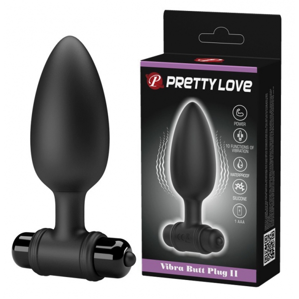 Plug vibrante Vibra Butt Pretty Love 9,5 x 3,8 cm