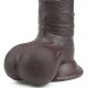 Sliding Skin Dildo 15 x 4.5cm Braun