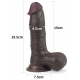 Sliding Skin Dildo 15 x 4.5cm Braun