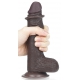 Sliding Skin Dildo 13 x 3.5cm Braun