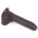 Dildo Sliding Skin 13 x 3.5cm Brown