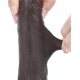 Sliding Skin Dildo 13 x 3.5cm Bruin