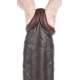 Dildo Sliding Skin 18 x 4.5cm Brown