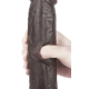 Dildo Sliding Skin 18 x 4.5cm Brown