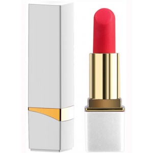 Mini Vibro Lipstick Rock 8,7 x 2,3 cm bianco