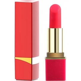Mini Vibro Lipstick Rock 8,7 x 2,3 cm rosso