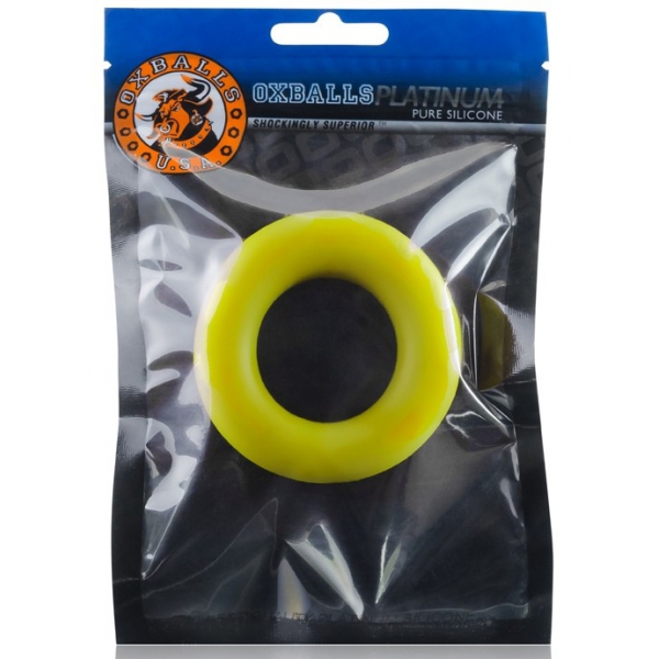 Silicone Cockring Oxballs Cock-T Geel