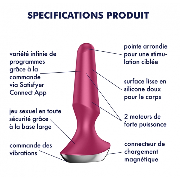 Plug Vibrant Ilicious 2 Satisfyer 10 x 3cm Violett