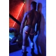 Verlichte Jockstrap RAVE LEGSTRAP Zwart