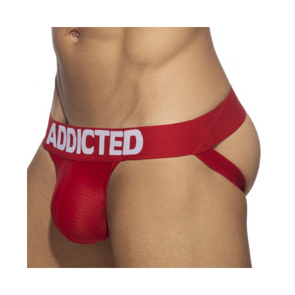 Jockstrap PUSH UP MESH Red