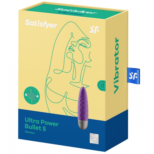 Estimulador de clítoris Ultra Power Bullet 5 Satisfyer Morado