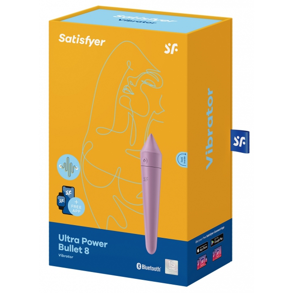 Ultra Power Klitoris-Stimulator Bullet 8 Satisfyer Lila