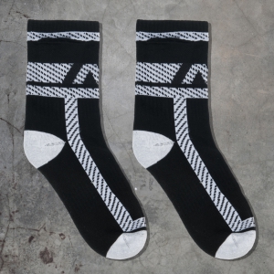 AD Fetish SOCKS POCKETS Black-White