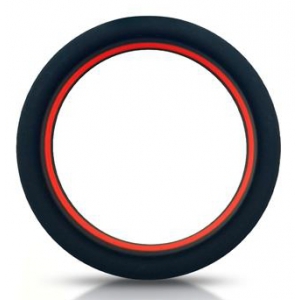 Beast Rings Anelli in silicone Cockring Beast 36mm Nero-Rosso