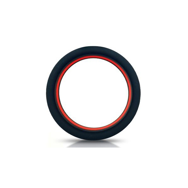 Silicone Cockring Beest Ringen 36mm Zwart-Rood
