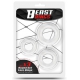 Lot de 3 Cockrings souples BEAST Transparents