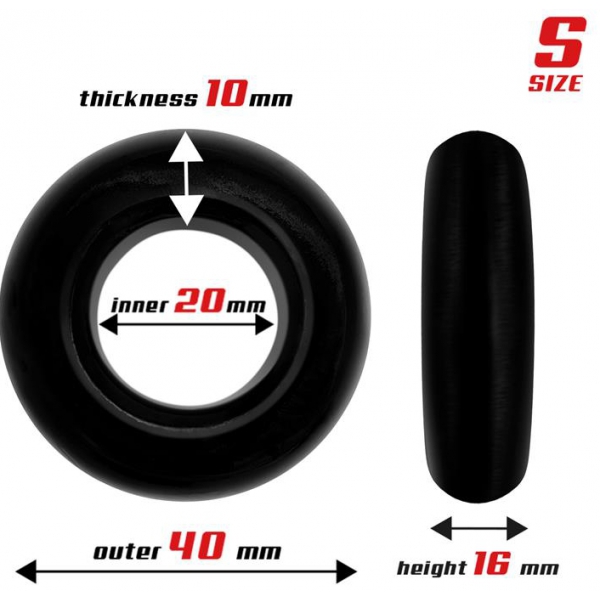 3er Set Beast Ring Soft Cockrings Schwarz