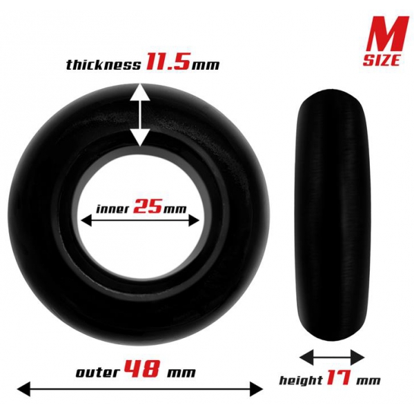 3er Set Beast Ring Soft Cockrings Schwarz