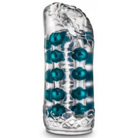 M For Men Masturbatore morbido Super Stroker Clear-Blue