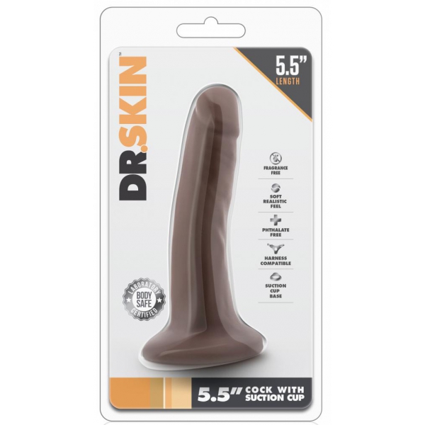 Realistic Dildo Good Dick Dr Skin 12 x 3.2cm Brown