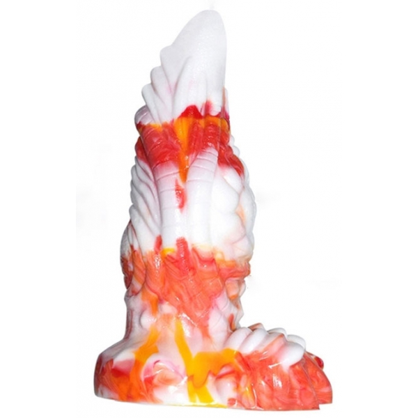 Dildo Rhegax 16 x 6,5 cm Bianco-Arancione