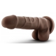 Dildo Realista Basic Up Dr Skin 14 x 3,5cm Castanho Castanho