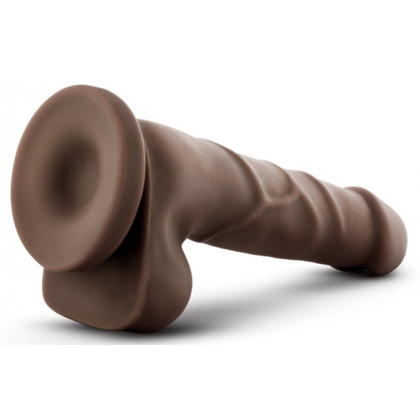 Dr. Skin - Godemiché réaliste avec ventouse 19,69 cm - Chocolat