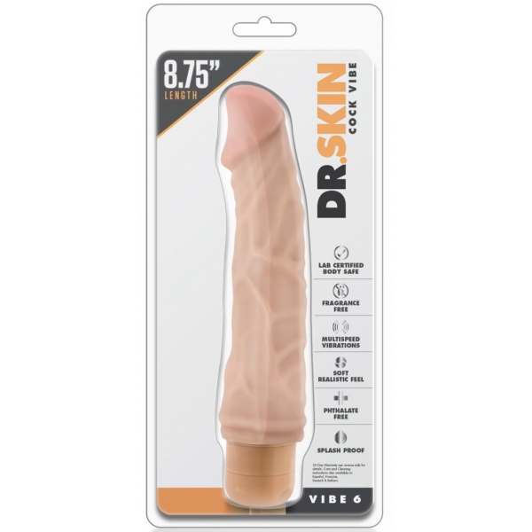 Consolador vibrador Vibe 6 Dr. Skin 18 x 4 cm