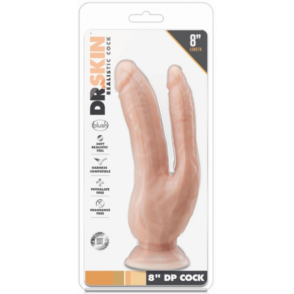 Doppio Dp Cock Dr Skin 18 x 6 cm