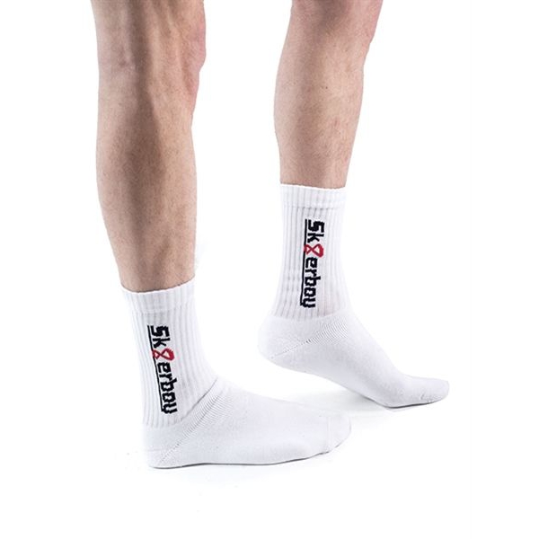 Chaussettes blanches CREW SOCKS Sk8erboy