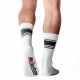 Chaussettes blanches Sk8erboy Deluxe Blanc-Noir