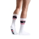 White Socks Sk8erboy Deluxe White-Red