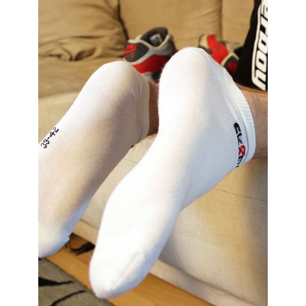 QUARTER Sk8erboy White Low Socks