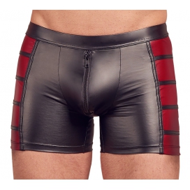 NEK Lange Boxershorts VEGA Schwarz-Rot