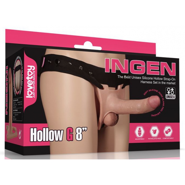 Umschnalldildo Hollow G 19.3 x 4.5cm